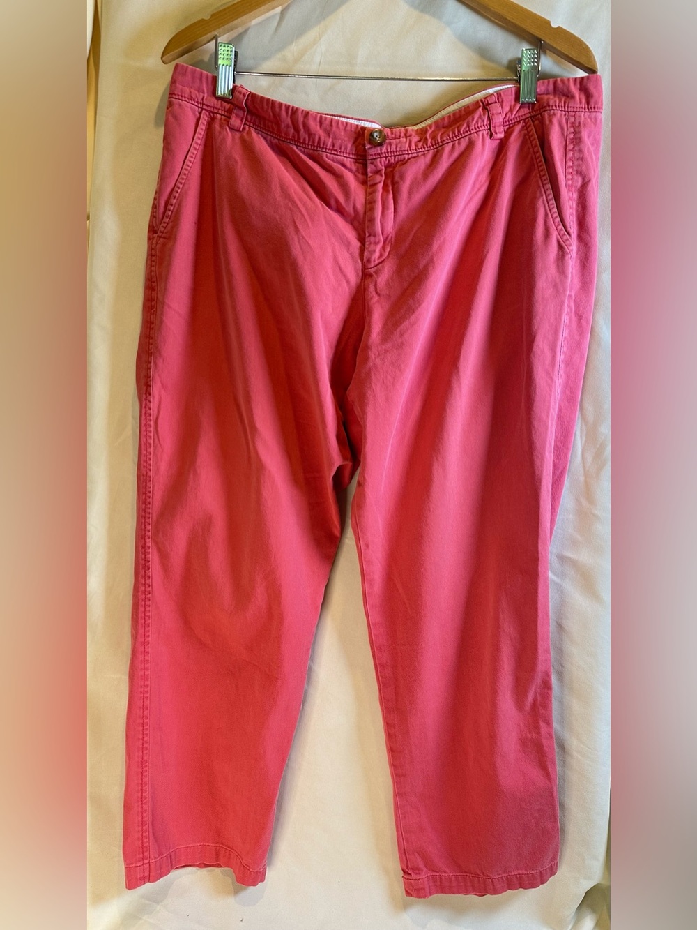 L.L. Bean Signature women’s Straight-Leg ankle chinos in Nantucket Red size 14